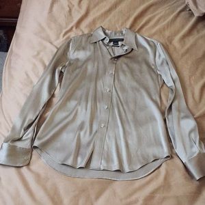 Silky Champagne Ralph Lauren Button Down